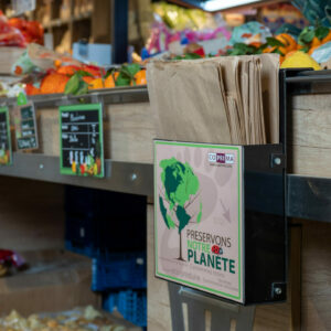 Dévidoir de sacs en papier Kraft