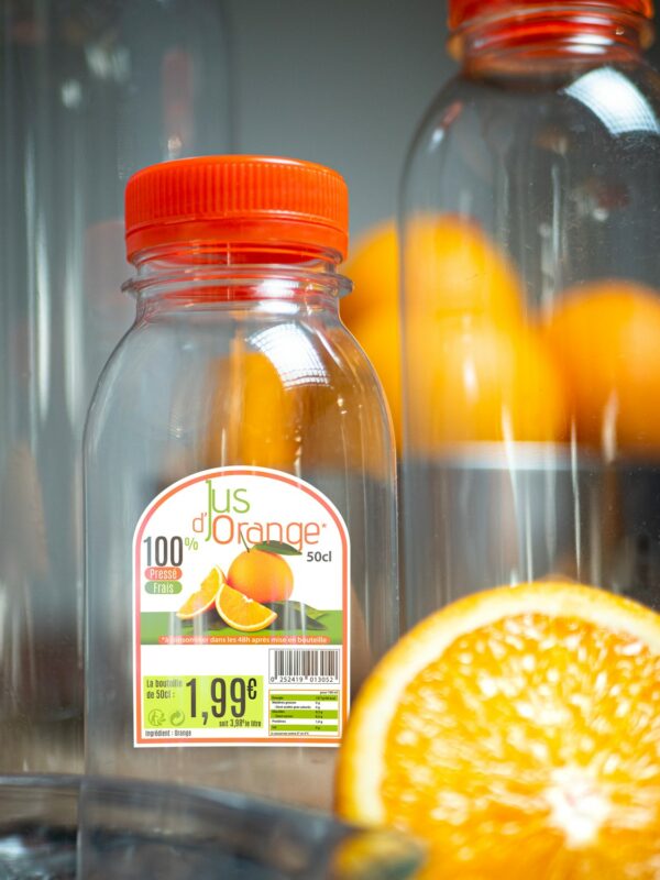 bouteilles transparentes