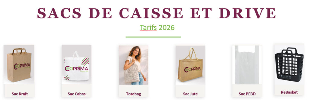 Sacs de courses et Drive